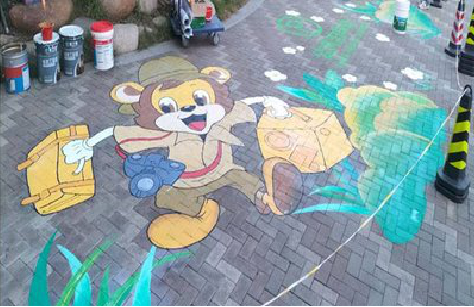 利川夏季画地面彩绘会遇到的问题