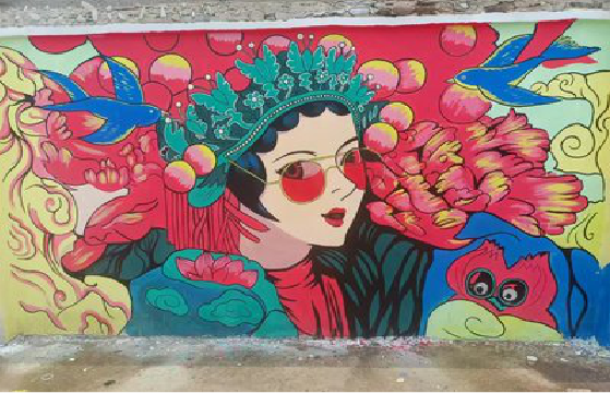 利川墙体彩绘-网红墙