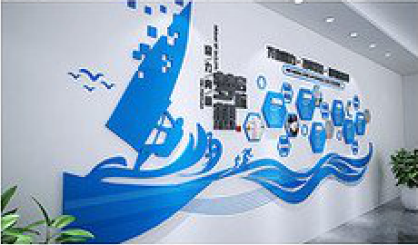 利川海浪主题文化墙如何设计？