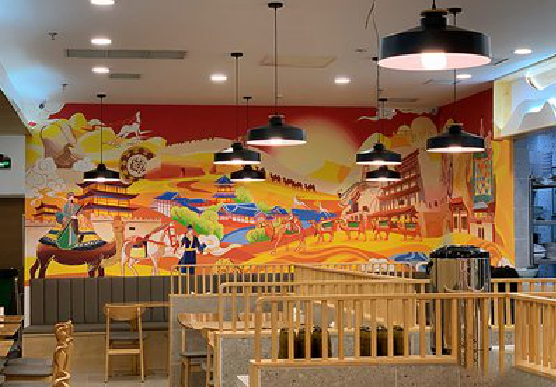 利川商业空间彩绘介绍。