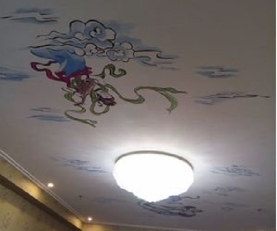 利川如何快速绘制天花板上的手绘墙？