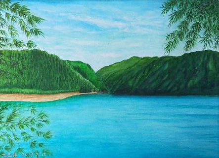 利川在墙绘中，如何绘画绿水青山？