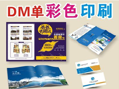利川单页印刷，色彩搭配简单。