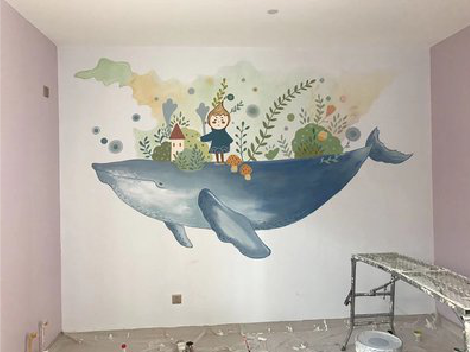 利川手绘墙的特点及优势。